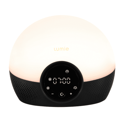 LUMIE Bodyclock Glow 150 šviesos žadintuvas su 10 garsų ir baltuoju triukšmu
