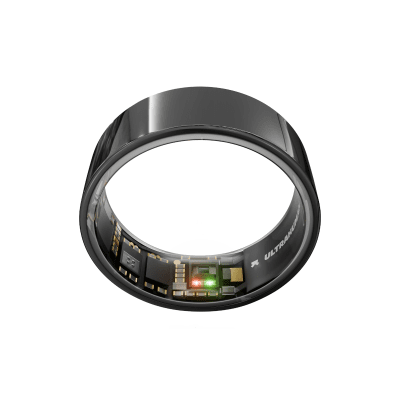 ULTRAHUMAN Ring Air, Aster juodos spalvos, Dydis 9