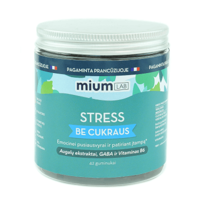 MIUM Lab Maisto papildas STRESS. Be cukraus. Guminukai, N42