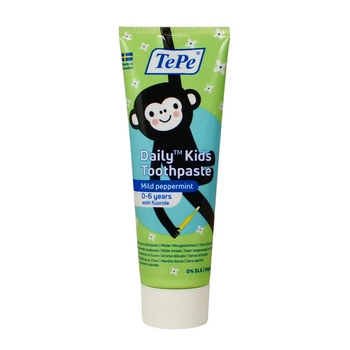 TePe dantų pasta 3-6 metų vaikams DAILY KIDS, mėtų skonio 75 ml