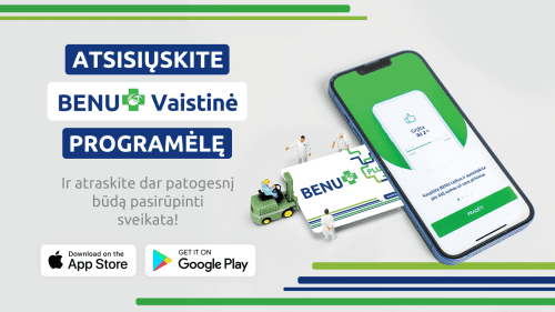 BENU vaistinė jau ir tavo telefone