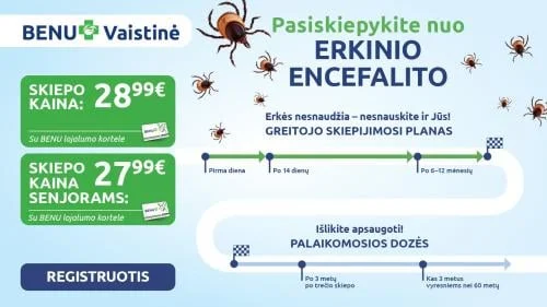 Pasiskiepykite nuo erkinio encefalito