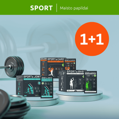 SPORT MAISTO PAPILDAI 1+1
