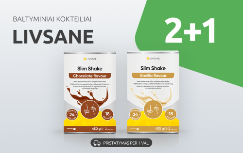 Livsane baltyminiai kokteiliai 2+1