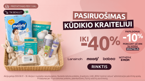 Pasiruošimas kūdikio kraiteliui iki -40
