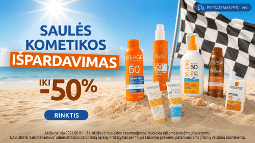 Top saulės kosmetikos pasiūlymai