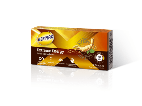 GERIMAX tabletės EXTREME ENERGY N10