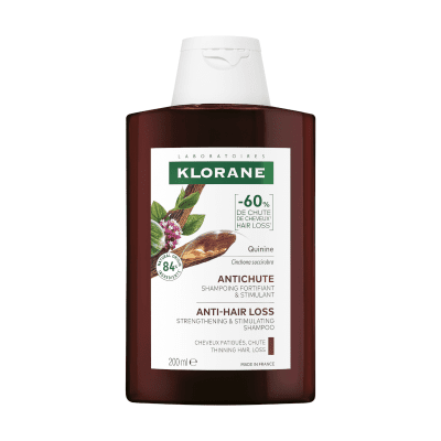 KLORANE šampūnas slenkantiems plaukams su chininu ir vitaminu B Quinine 200 ml