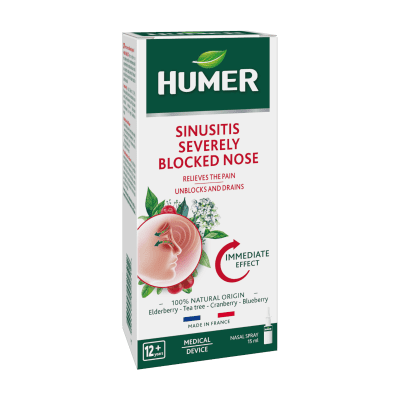 HUMER nosies purškalas nuo sinusito 15 ml