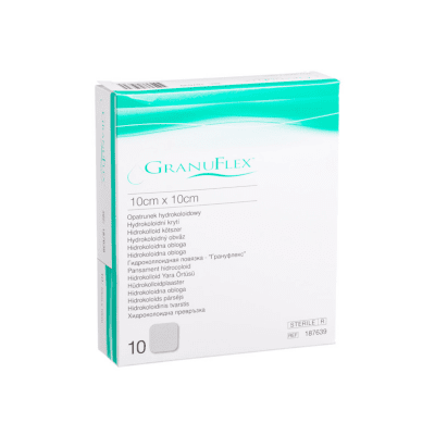 GranuFlex hidrokoloidinis tvarstis 10 x 10 cm, N10 