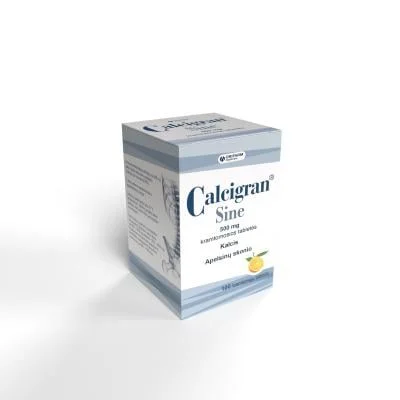 Calcigran Sine 500 mg kramtomosios tabletės N100