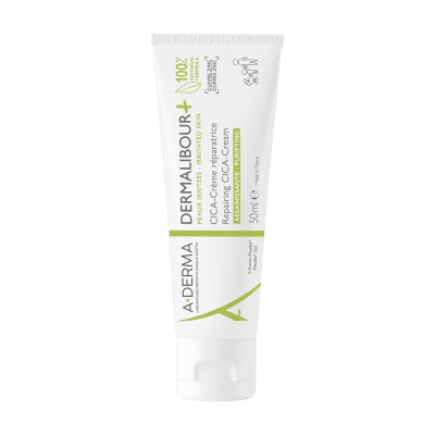 A-DERMA atstatomasis intensyvios priežiūros kremas sudirgusiai veido ir kūno odai DERMALIBOUR+, 50 ml