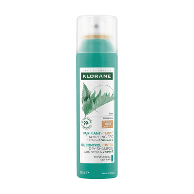 KLORANE sausas šampūnas su dilgelėmis plaukams, 150 ml