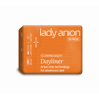 Lady Anion dieniniai įklotai su anijonų juostele 180 mm N16