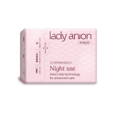 Lady Anion naktiniai higieniniai paketai 290 mm, N8