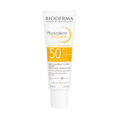 BIODERMA apsauginis kremas nuo saulės fotosenėjimo požymių turinčiai odai, PHOTODERM SPOT-AGE SPF50+, 40 ml