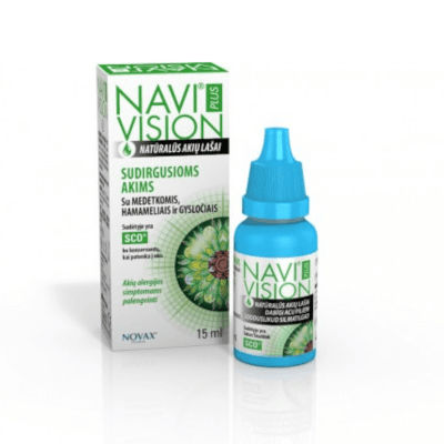 NaviVision Plus lašai sudirgusioms akims 15 ml