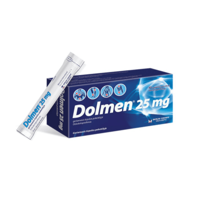 Dolmen 25 mg geriamasis tirpalas paketėlyje N10