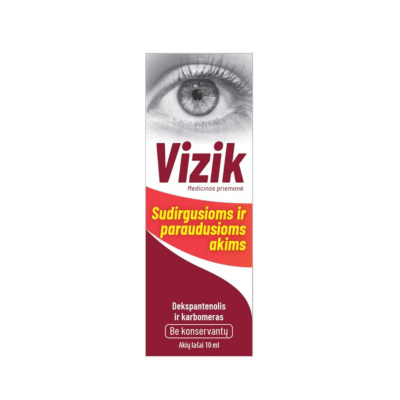 VIZIK akių lašai sudirgusioms ir paraudusioms akims 10 ml