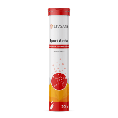LIVSANE šnypščiosios tabletės Sport Active N20