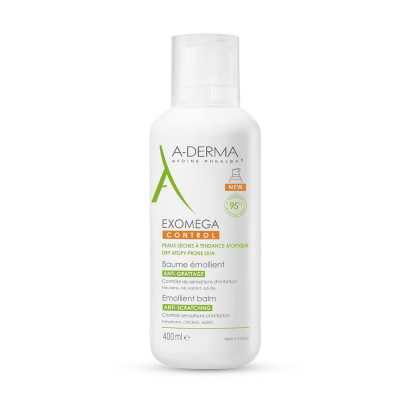 A-DERMA balzamas emolientas sausai, atopinei odai EXOMEGA CONTROL 400 ml