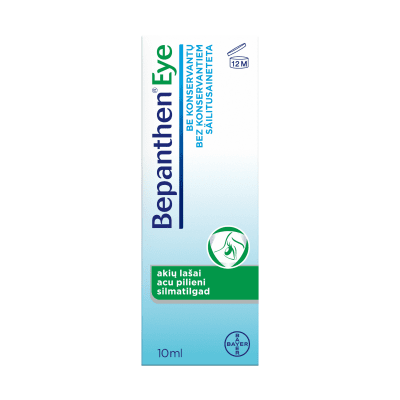 BEPANTHEN EYE akių lašai sausoms akims, 10 ml