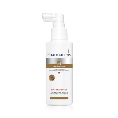 PHARMACERIS H, STIMUFORTEN priemonė plaukams, linkusiems slinkti, 125ml