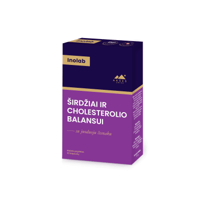 INOLAB kapsulės ŠIRDŽIAI IR CHOLESTEROLIO BALANSUI N30