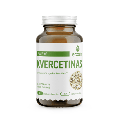 ECOSH kvercetinas FlaviPure su vitamino C kompleksu PureWay-C, N40 