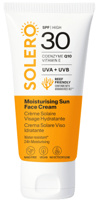 SOLERO drėkinamasis veido kremas nuo saulės SPF 30, 50 ml