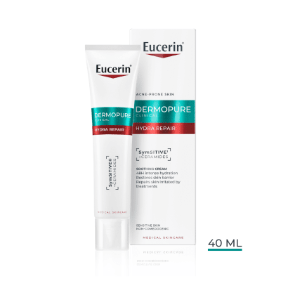 EUCERIN Dermopure Clinical raminamasis drėkinamasis kremas riebiai, į aknę linkusiai odai, 40 ml