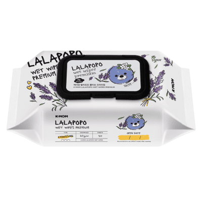 K-MOM Lalapopo Premium organiškos drėgnos servetėlės, N70
