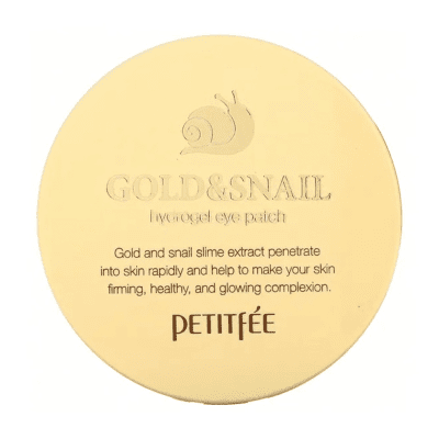 PETITFEE Gold & Snail hidrogelinės paakių pagalvėlės, N60