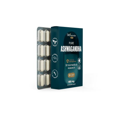 BIOFARMACIJA Pure Ashwagandha 480 mg kapsulės, N30