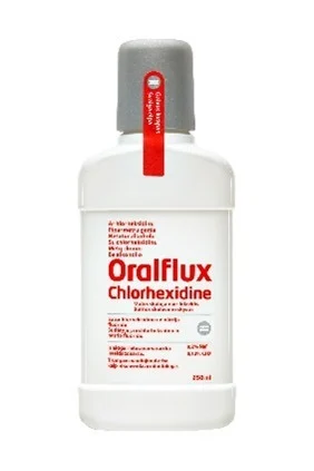 ORALFLUX CHLORHEXIDINE burnos skalavimo skystis 250 ml