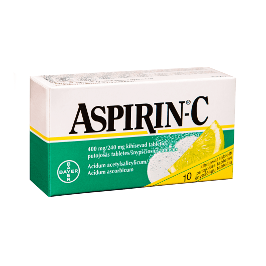 Aspirin-C 400 mg/240 mg šnypščiosios tabletės N10