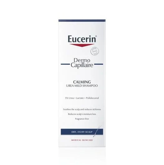 EUCERIN šampūnas sausai galvos odai su 5% šlapalu DERMOCAPILLAIRE 250 ml