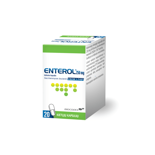 Enterol 250 mg kietosios kapsulės N20