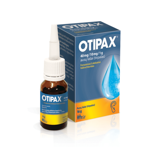 OTIPAX ausų lašai, tirpalas 16 g