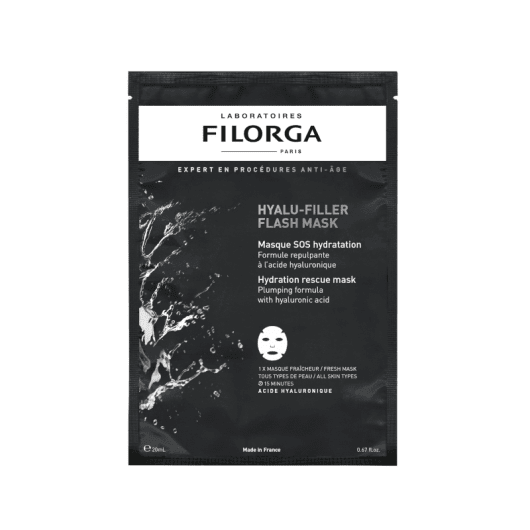 FILORGA lakštinė veido kaukė brandžiai, dehidratuotai odai HYALU-FILLER FLASH MASK, 1 vnt.