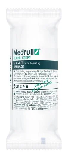 Medrull elastinis fiksuojantis tvarstis Ultra-crepp 6 cm x 4 m