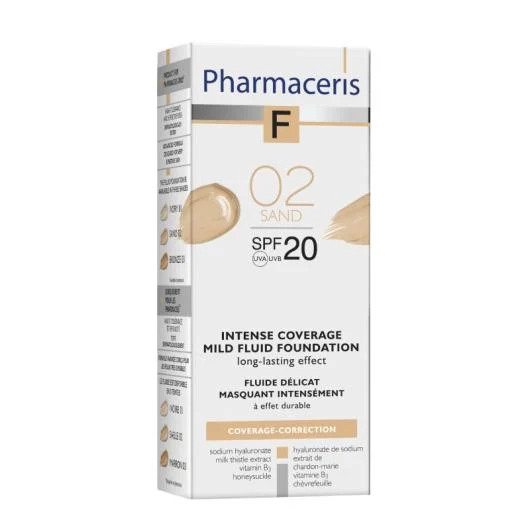 PHARMACERIS F, Intensive Coverage pudra nr.2, SPF20, 30ml