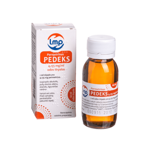 Pedeks 4,135 mg/ml odos tirpalas 60 ml 