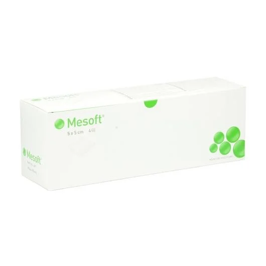 Mesoft keturkampiai tamponai 5 x 5 cm, sterilūs N150