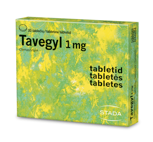 Tavegyl 1 mg tabletės N20