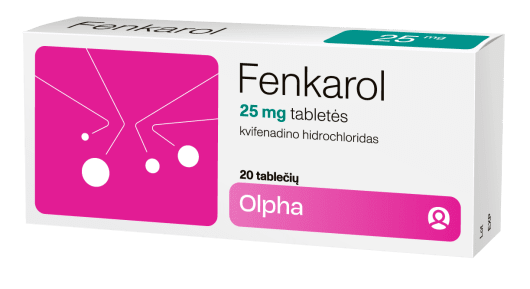 Fenkarol 25 mg tabletės N20