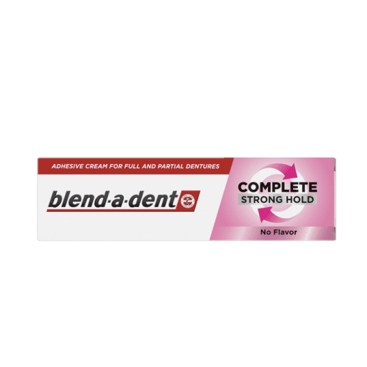 BLEND A DENT fiksuojamasis dantų protezų kremas Complete Strong Hold, No Flavor, 47 g