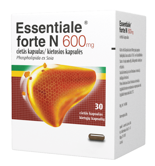 Essentiale forte N 600 mg kietosios kapsulės N30