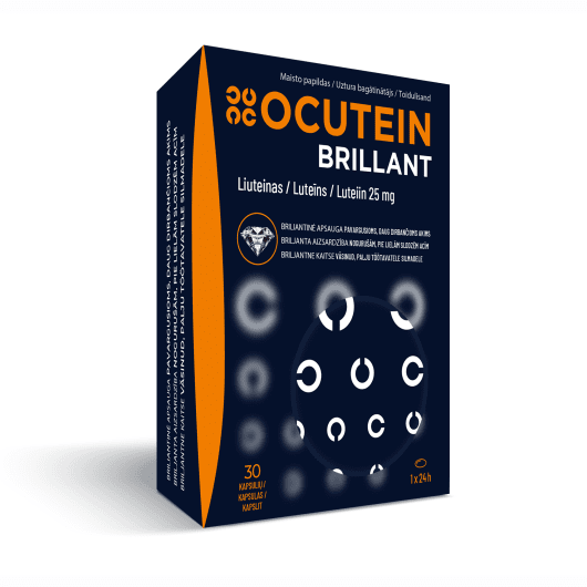 OCUTEIN BRILLIANT 25 mg kapsulės N30