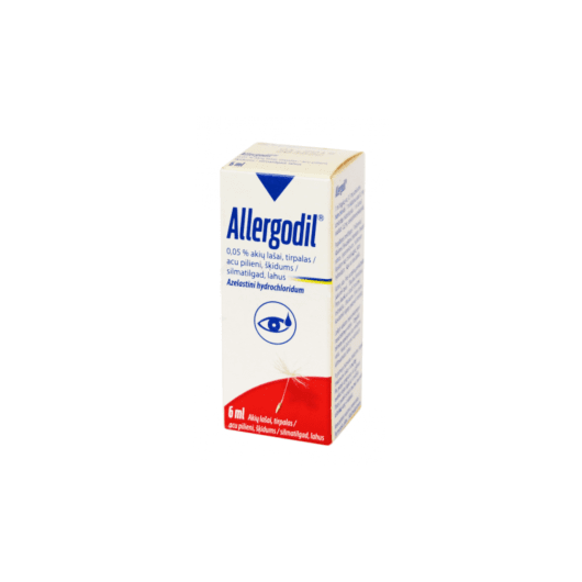 Allergodil 0,05% akių lašai 6 ml